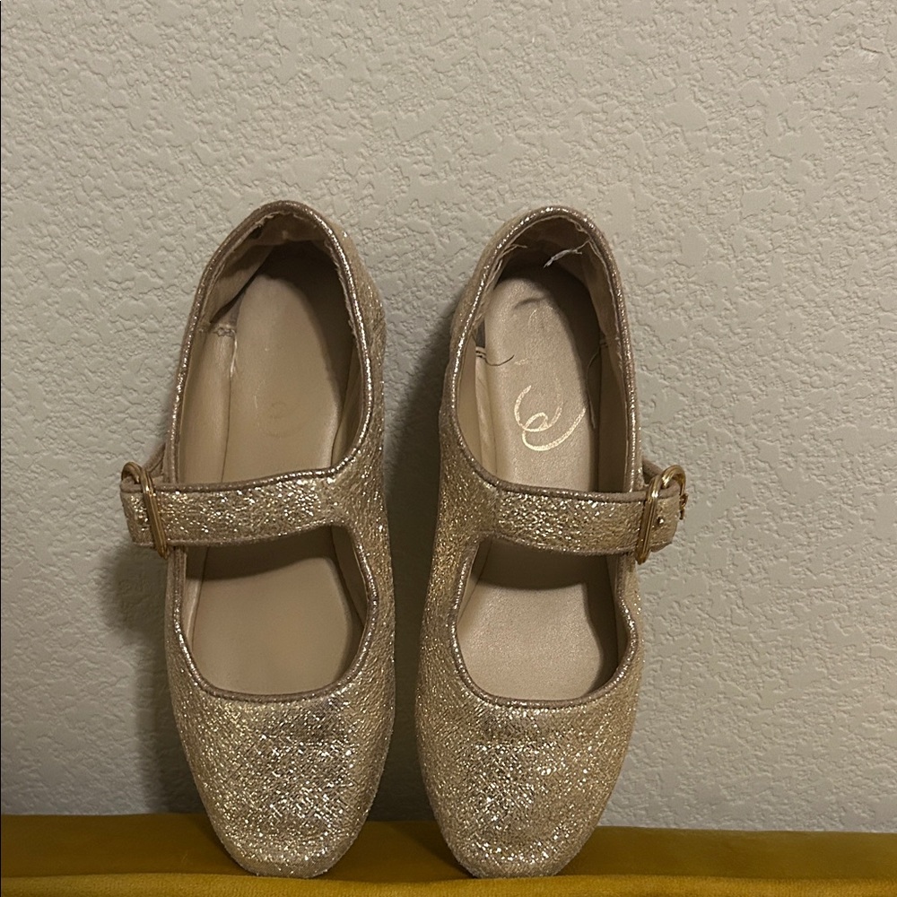 Sam Edelman Glittery Gold Flats